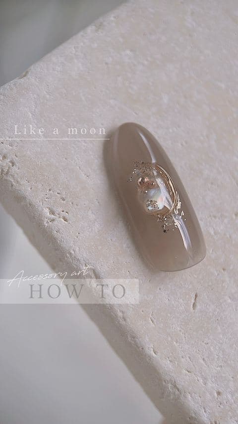 Like a moon — ミラーのひと手間で、シンプルなパーツを立体的に（Instagramリールのサムネイル）